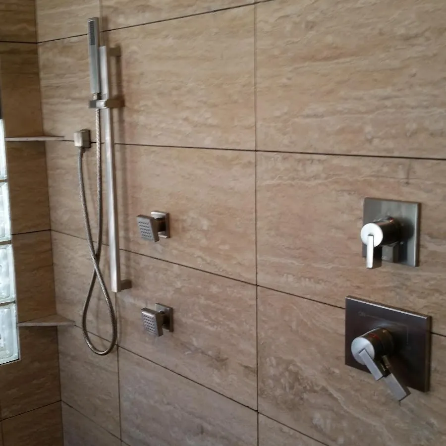 Shower fixture installation for Water Heater Replacement in Alexandria
